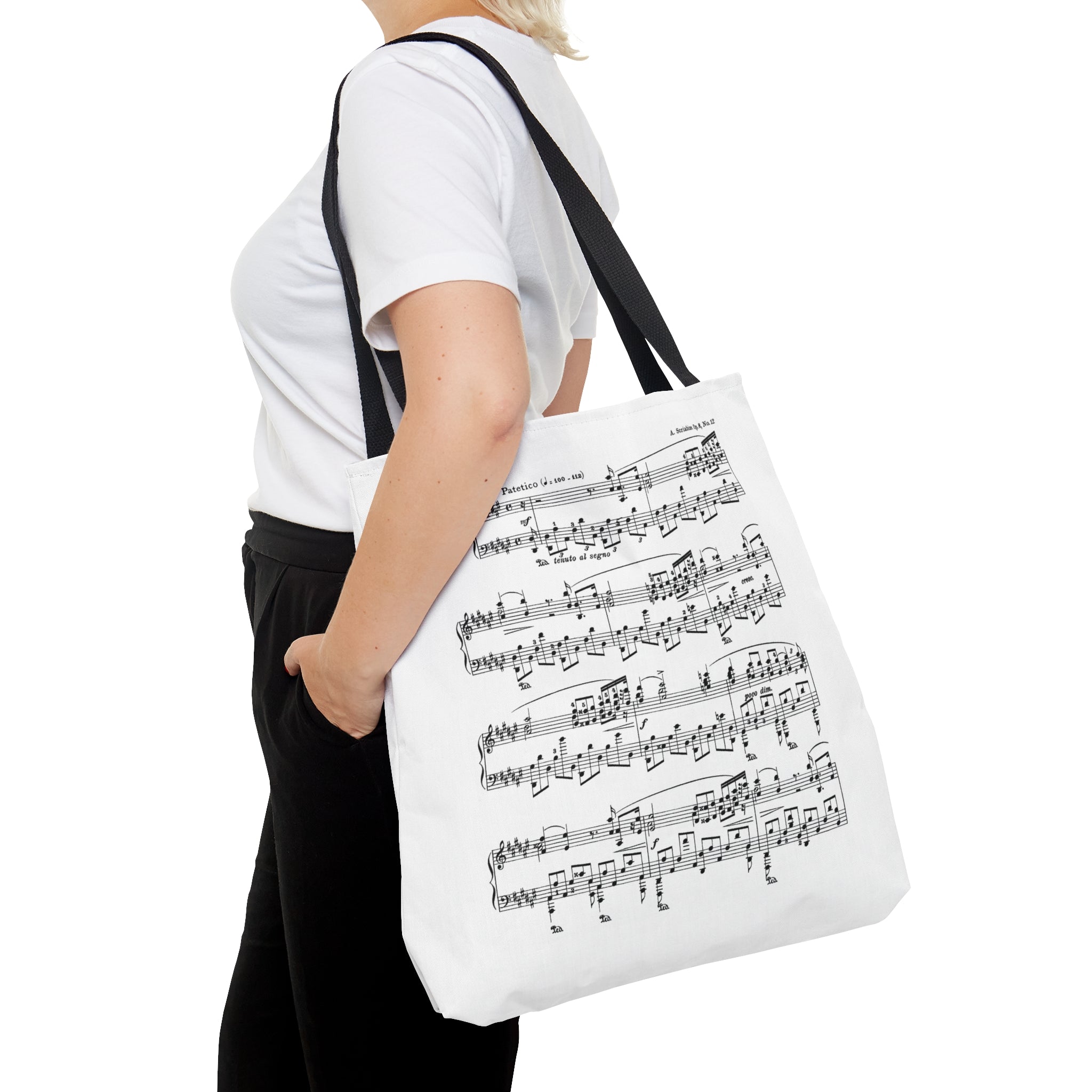 Scriabin Etude in D sharp Minor Op 8 No 12-1 (Tote Bag)