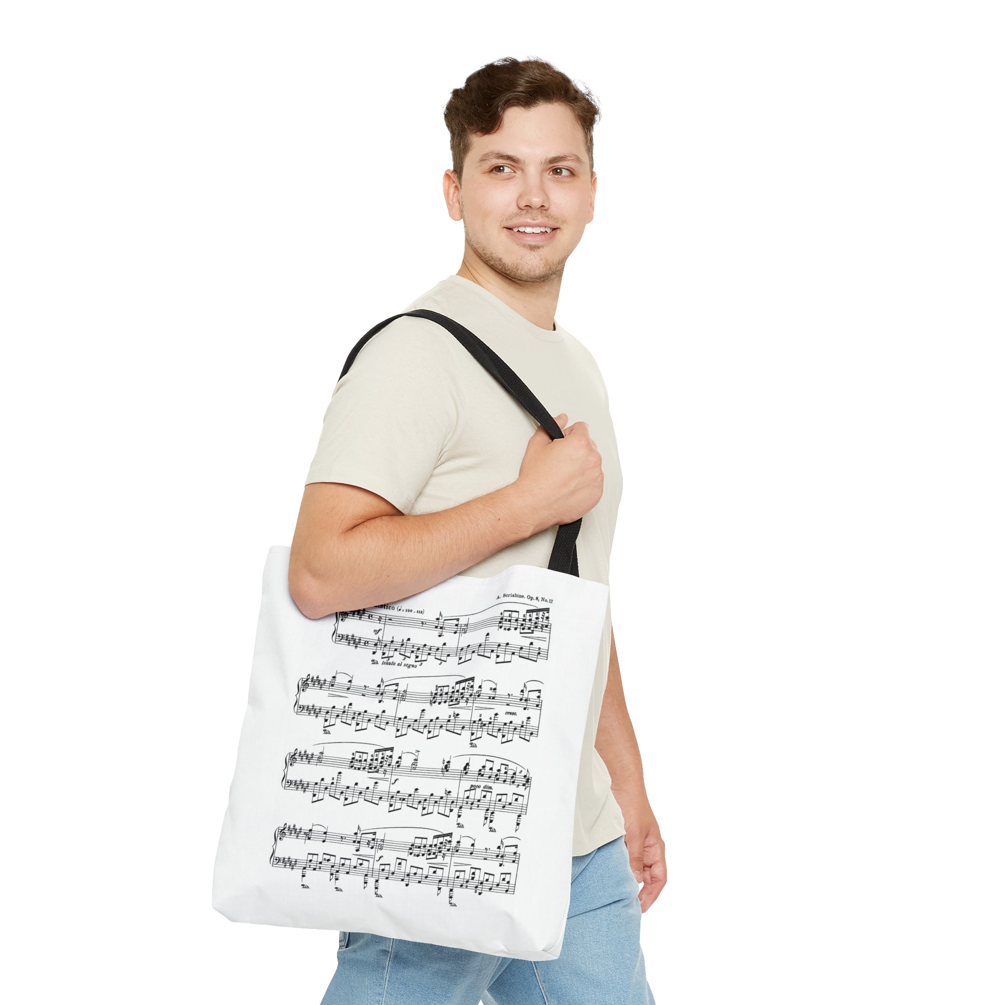 Scriabin Etude in D sharp Minor Op 8 No 12-1 (Tote Bag)