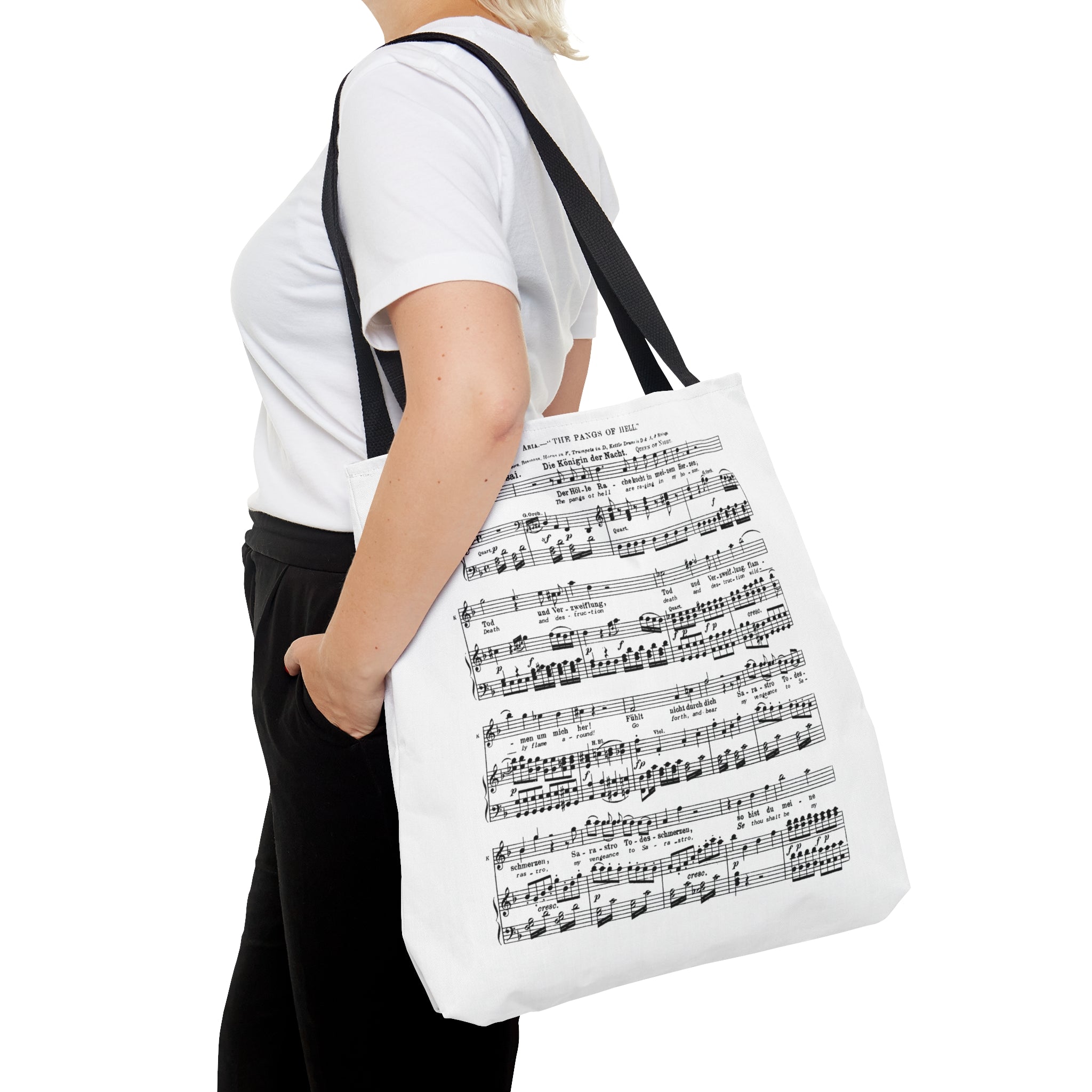 Mozart Aria of Queen of the Nigh Der Hölle Rache kocht in meinem (Tote Bag)