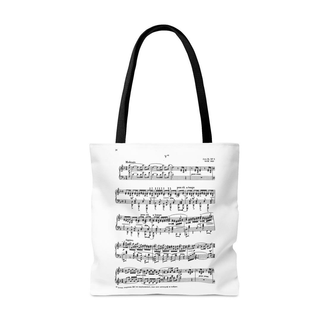 Rachmaninov Piano Concerto No. 2 c-moll & Étude Tableau Op. 33 d-moll (Double Sided Tote Bag)