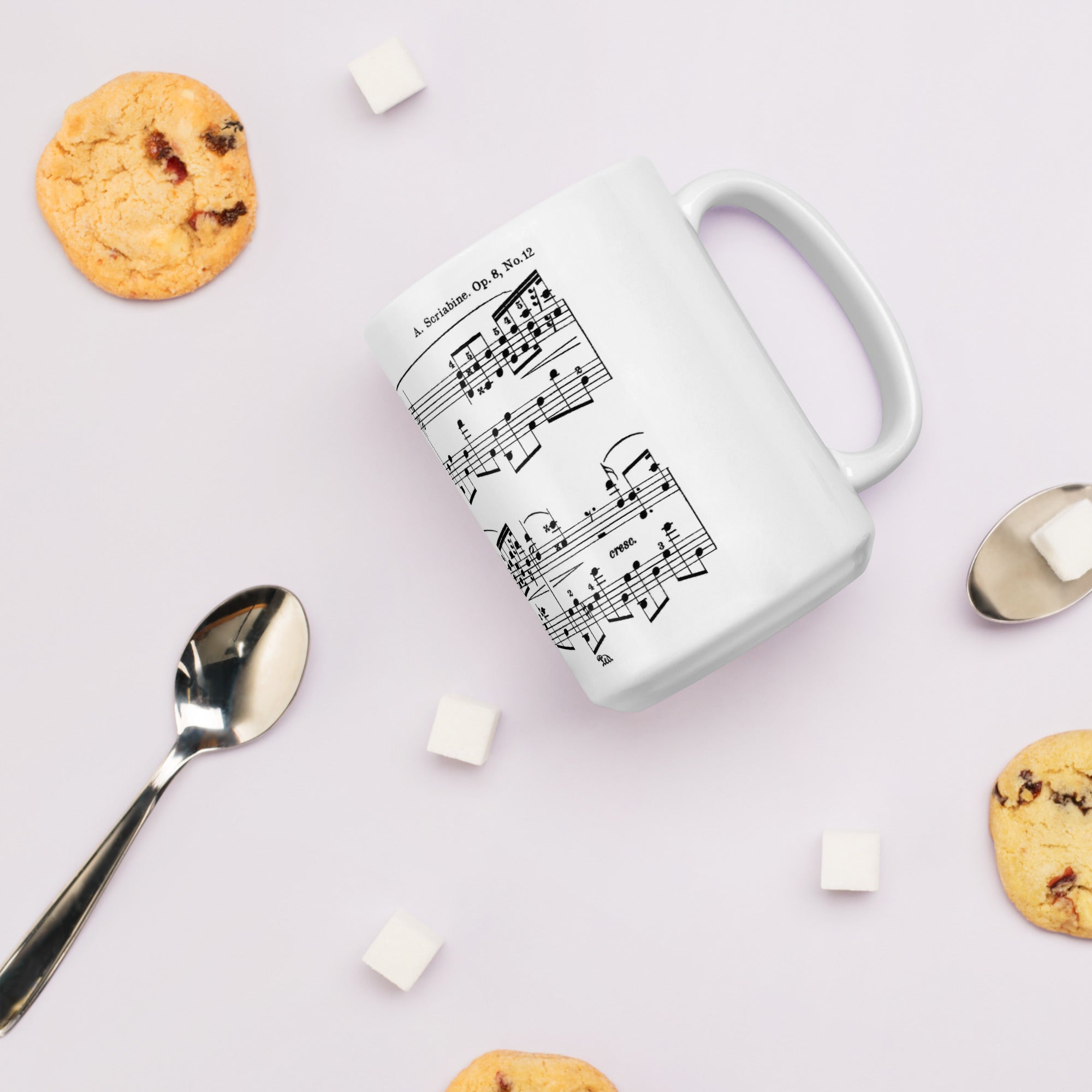 Scriabin Etude in D sharp Minor Op 8 No 12-1 - White Mug multiple sizes