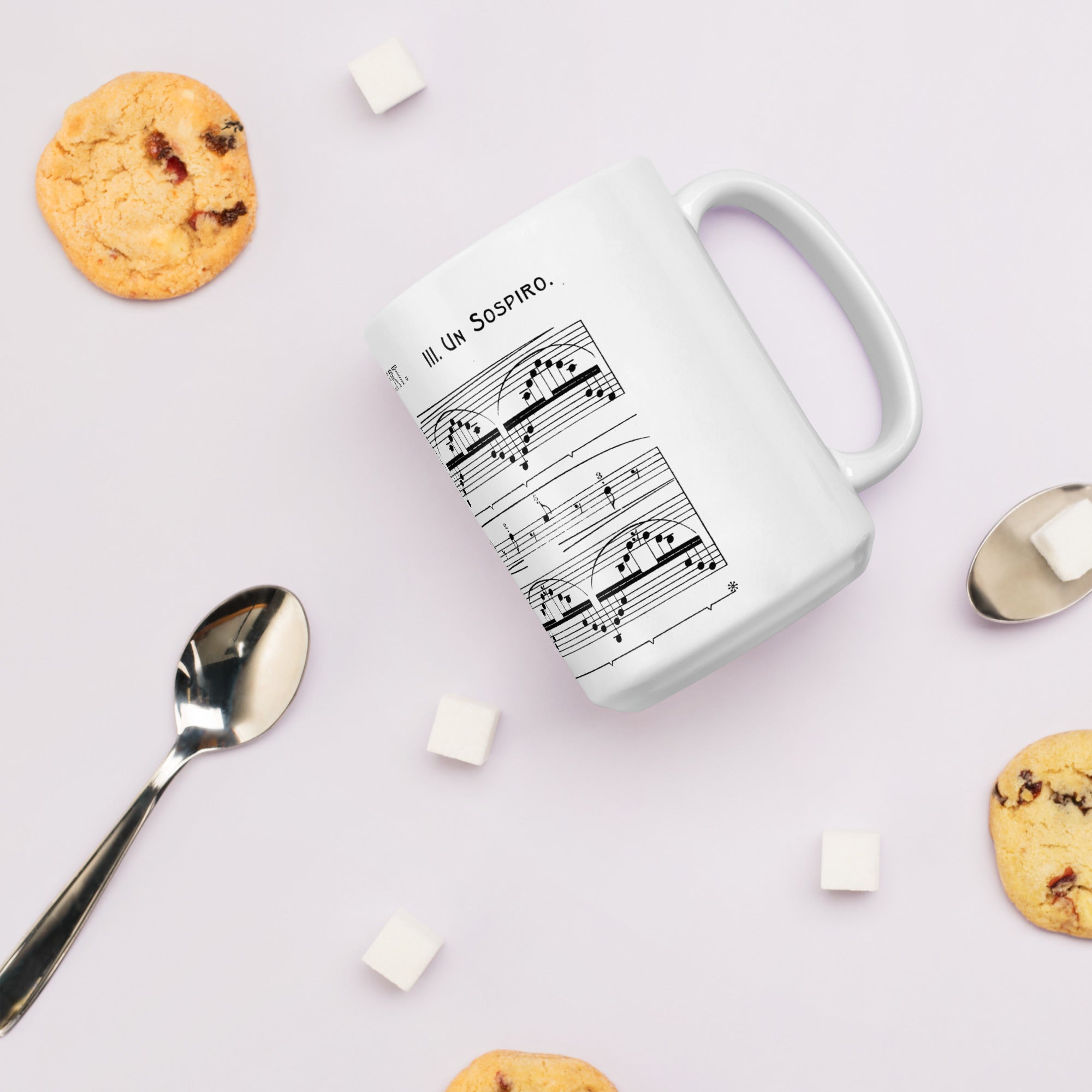 Liszt Concert Etude No. 3 Un Sospiro - White Mug multiple sizes