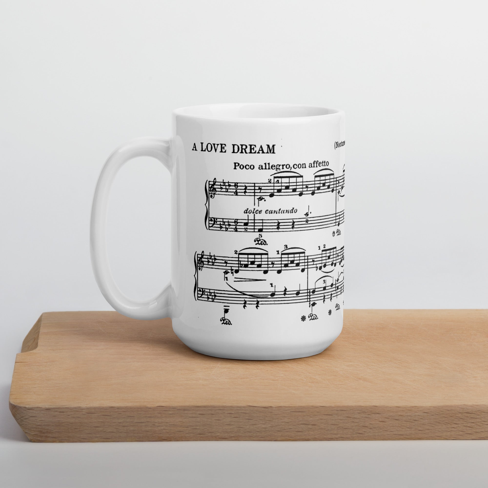 Liszt Liebestraum No. 3 - White Mug multiple sizes
