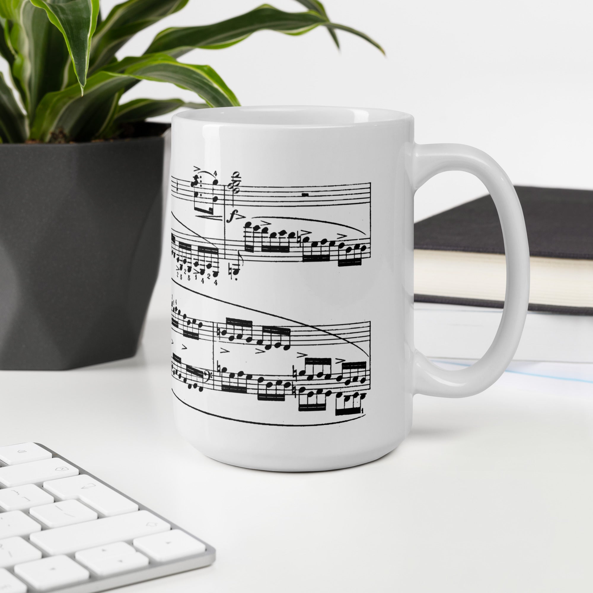 Chopin Etude op.10 No.12 - White Mug multiple sizes