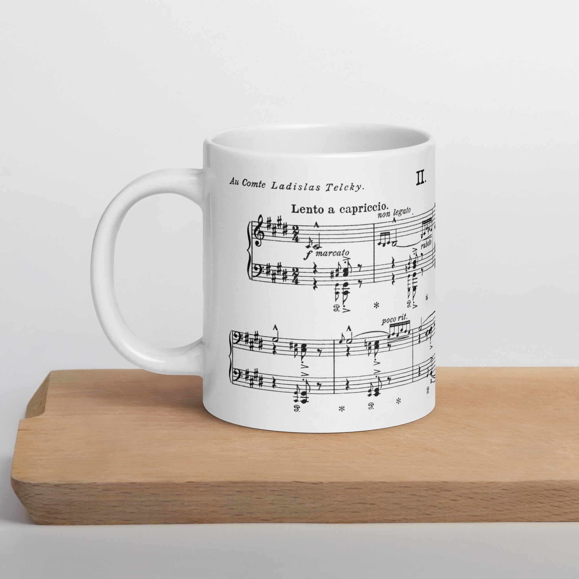 Liszt Hungarian Rhapsody No.2 - White Mug multiple sizes