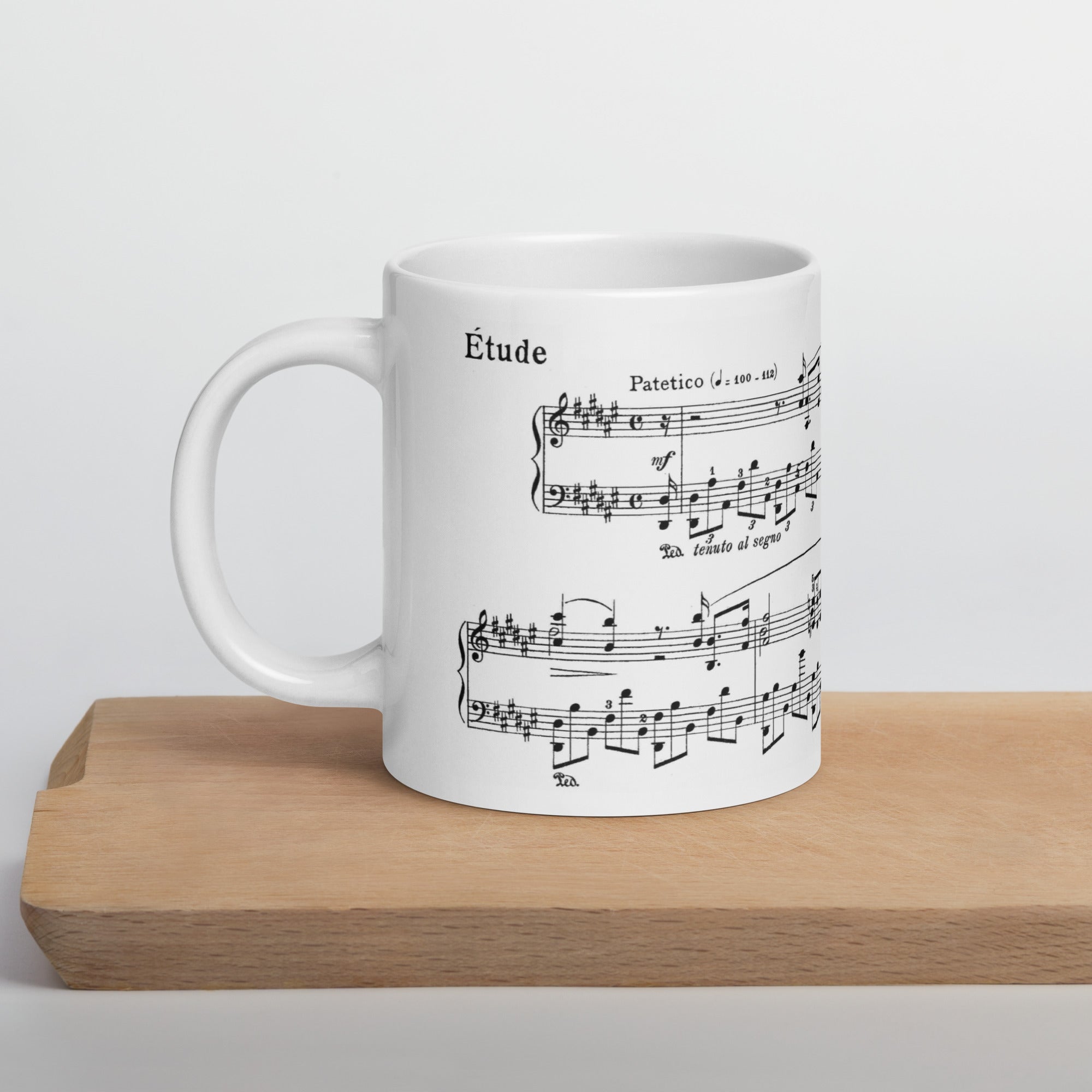 Scriabin Etude in D sharp Minor Op 8 No 12-1 - White Mug multiple sizes