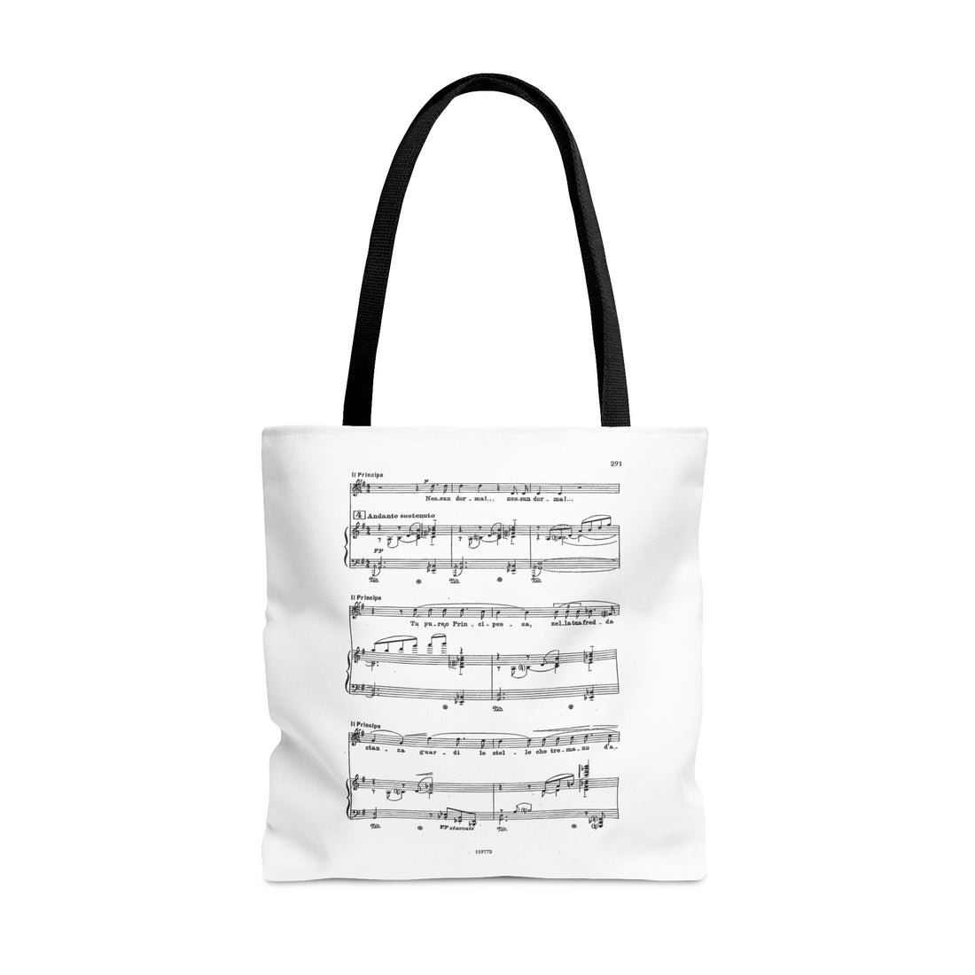 Puccini Nessun Dorma from Turandot (Tote Bag)