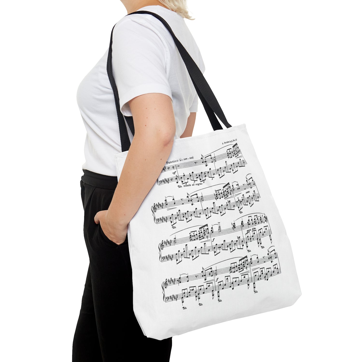 Scriabin Etude in D sharp Minor Op 8 No 12-1 (Tote Bag)
