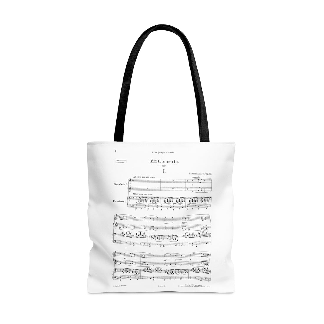 Rachmaninov Piano Concerto No. 3 op. 30 d-moll (Tote Bag)