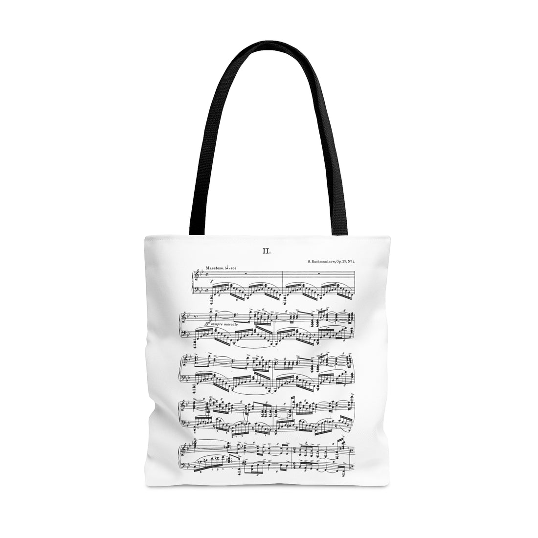 Rachmaninov Prelude op. 23 No. 2 & Prelude op. 23 No. 5 (Double Sided Tote Bag)