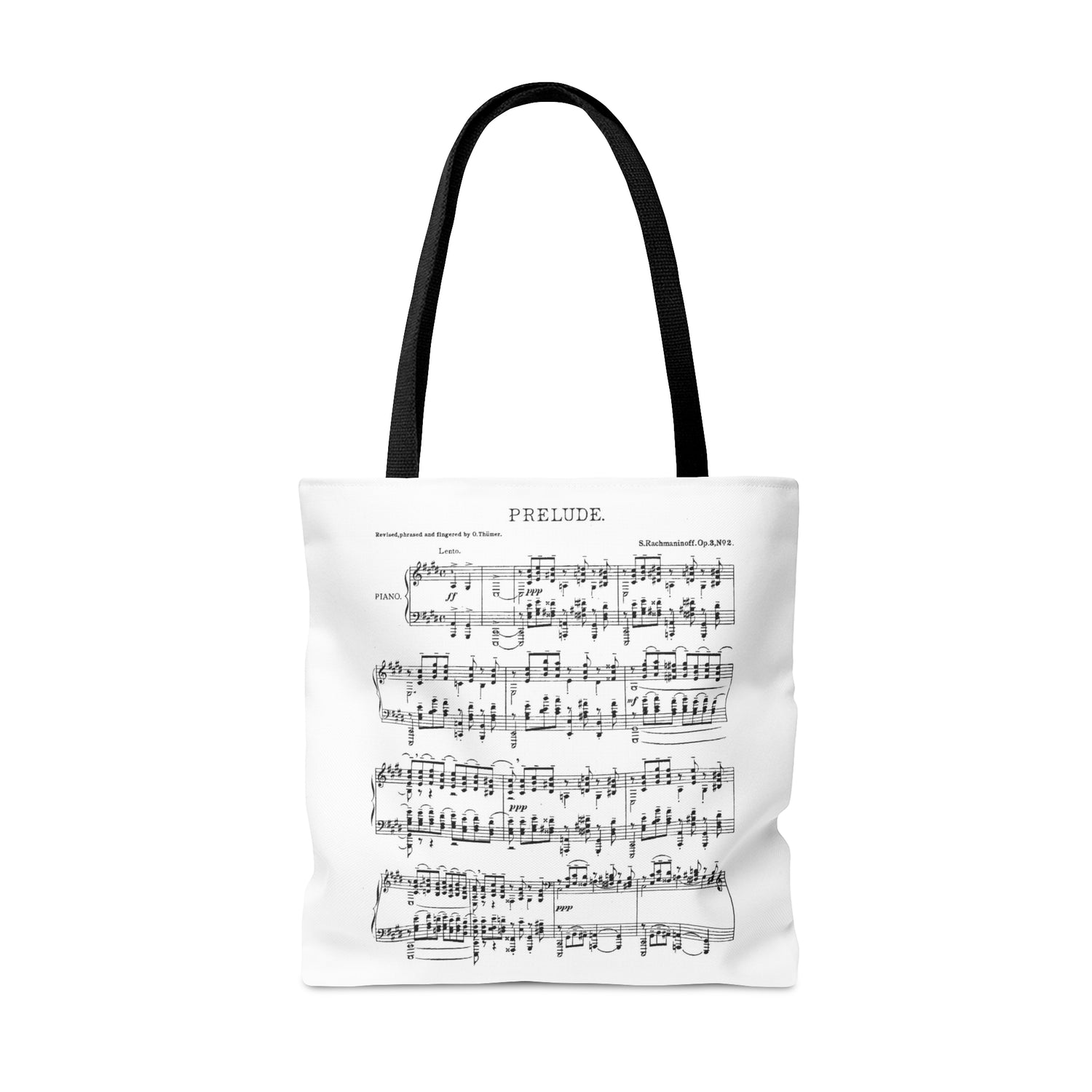 Rachmaninov Elegie op. 3 No.1 &amp; Prelude op. 3 No. 2 (Double Sided Tote Bag)