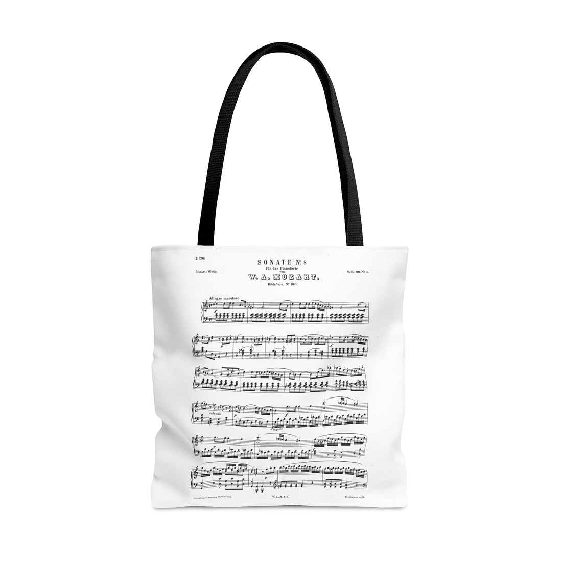 Mozart Sonata No. 8 a-moll (Tote Bag)