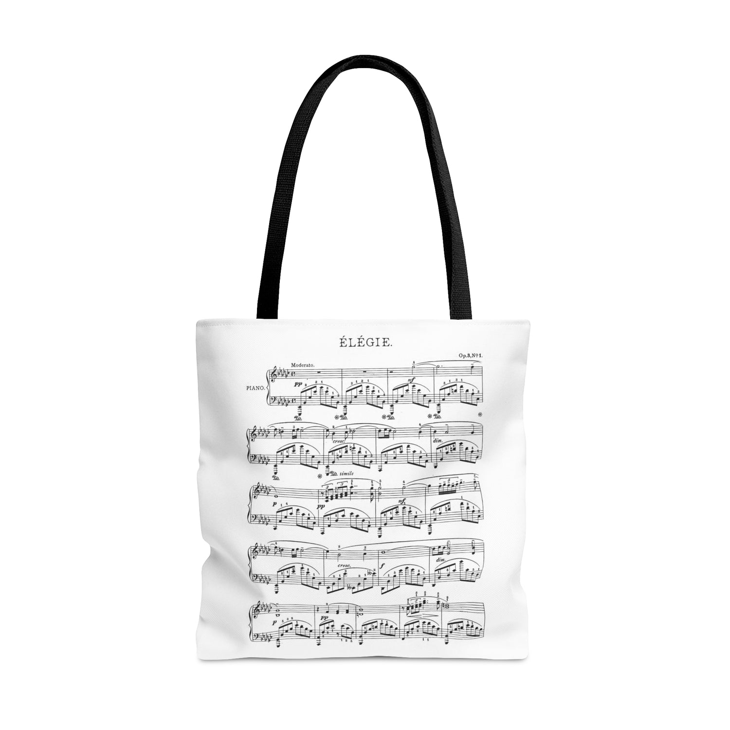 Rachmaninov Elegie op. 3 No.1 &amp; Prelude op. 3 No. 2 (Double Sided Tote Bag)