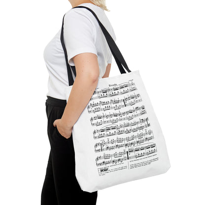 Mozart Piano Sonata No. 11 in A major, K. 331 / 300i Rondo alla Turca (Tote Bag)
