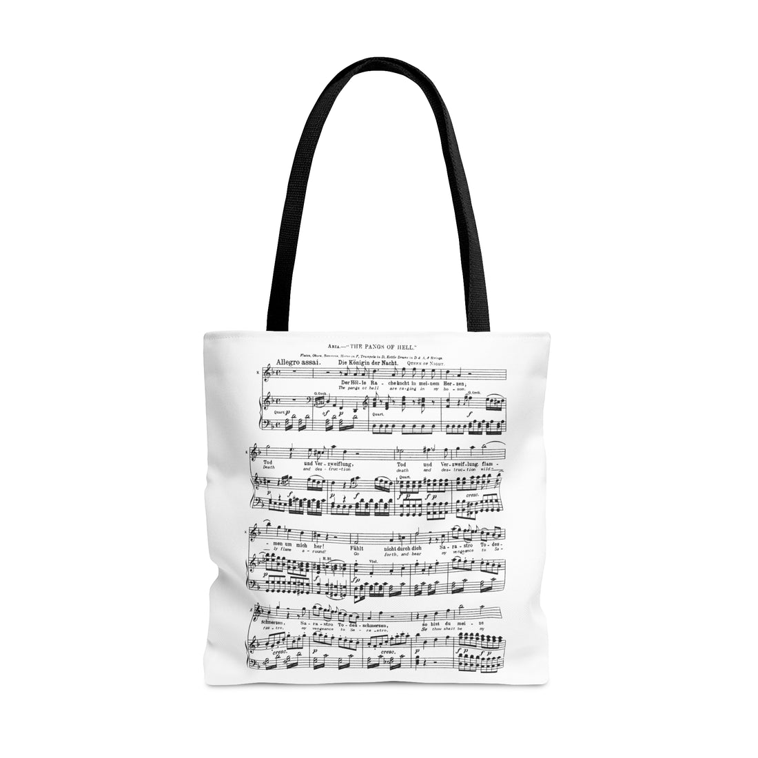 Mozart Aria of Queen of the Nigh Der Hölle Rache kocht in meinem (Tote Bag)
