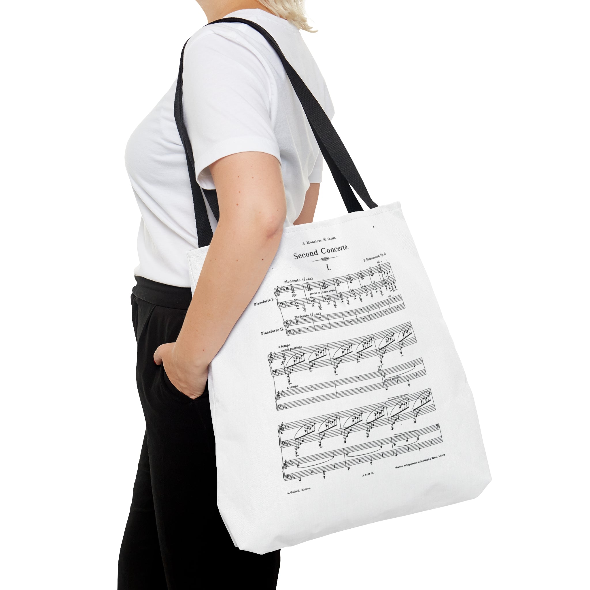Rachmaninov Piano Concerto No. 2 c-moll &amp; Étude Tableau Op. 33 d-moll (Double Sided Tote Bag)