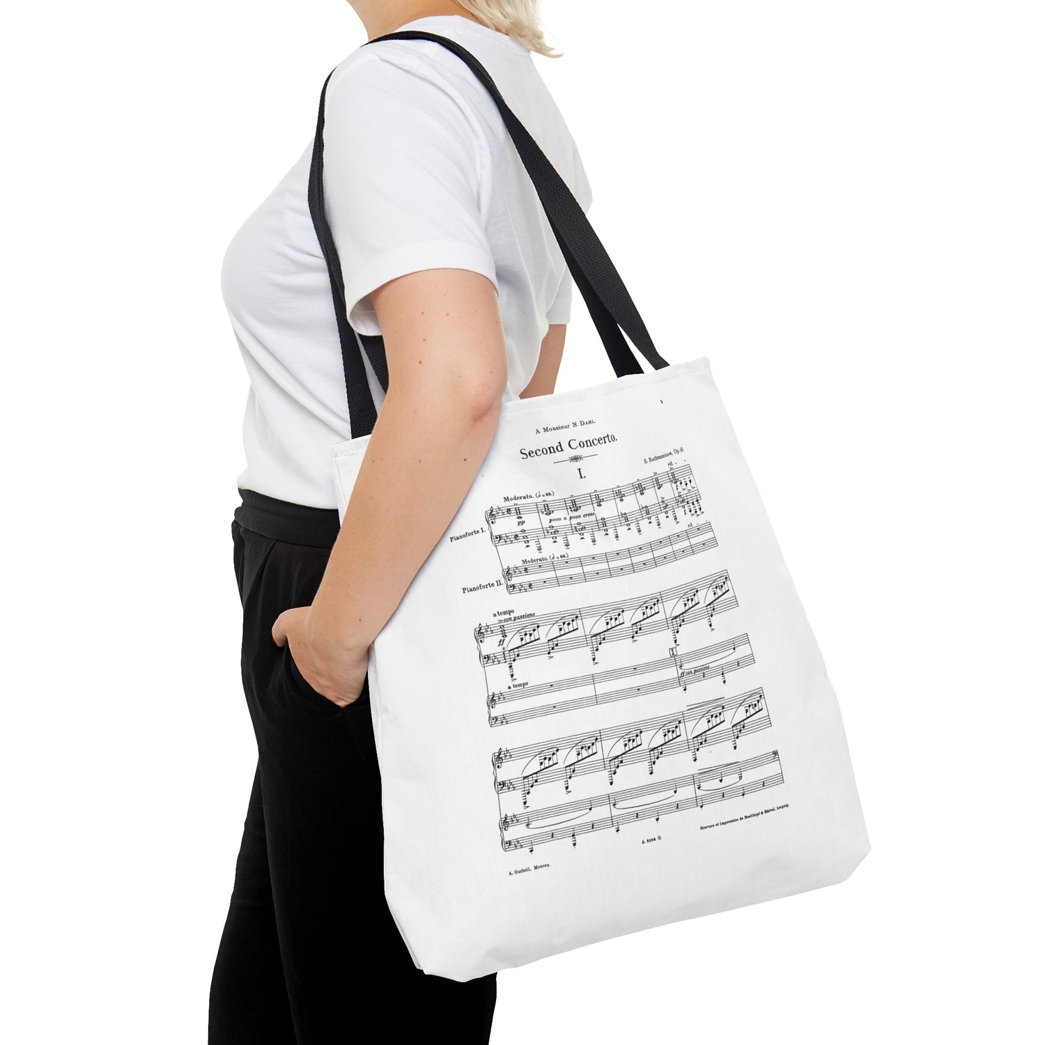 Rachmaninov Piano Concerto No. 2 c-moll &amp; Piano Concerto No. 3 op. 30 d-moll  (Double Sided Tote Bag)