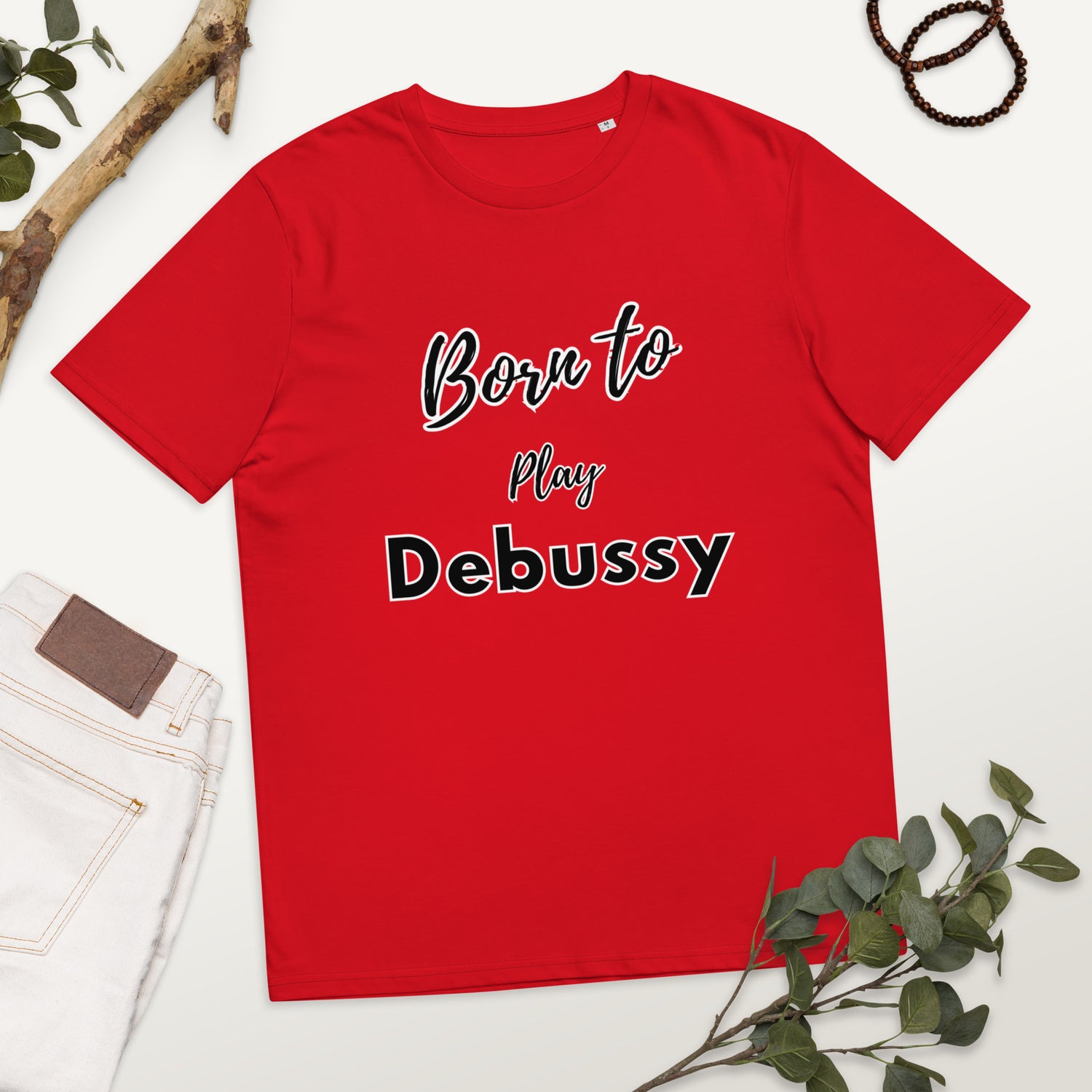 Born to play Debussy - Unisex organic cotton t-shirt