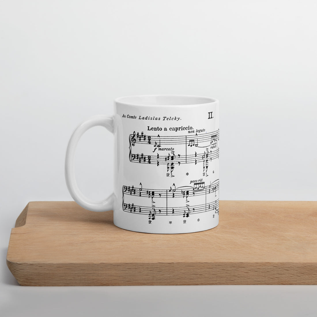 Liszt Hungarian Rhapsody No.2 - White Mug multiple sizes
