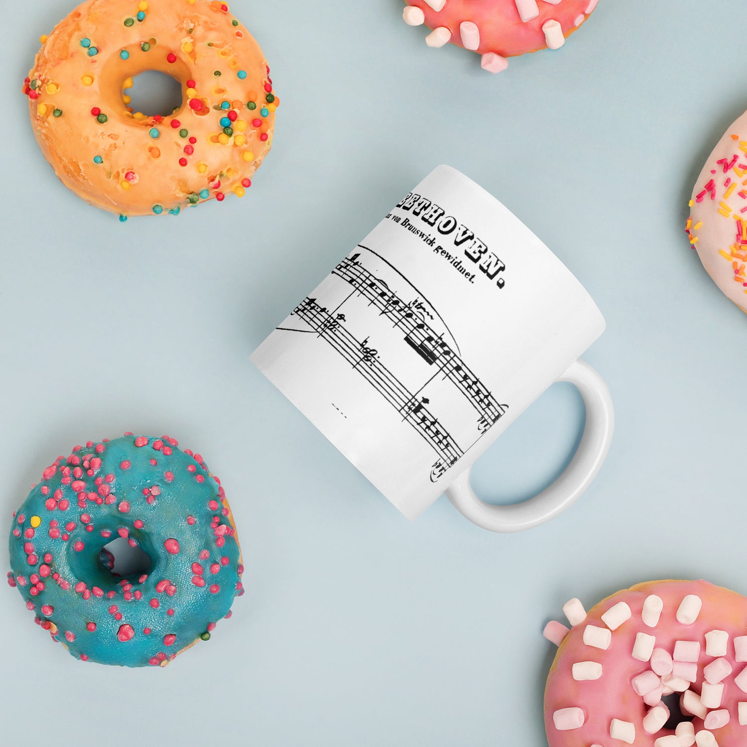 Beethoven Piano Sonata No. 23, Op 57 Appassionata - White Mug multiple sizes