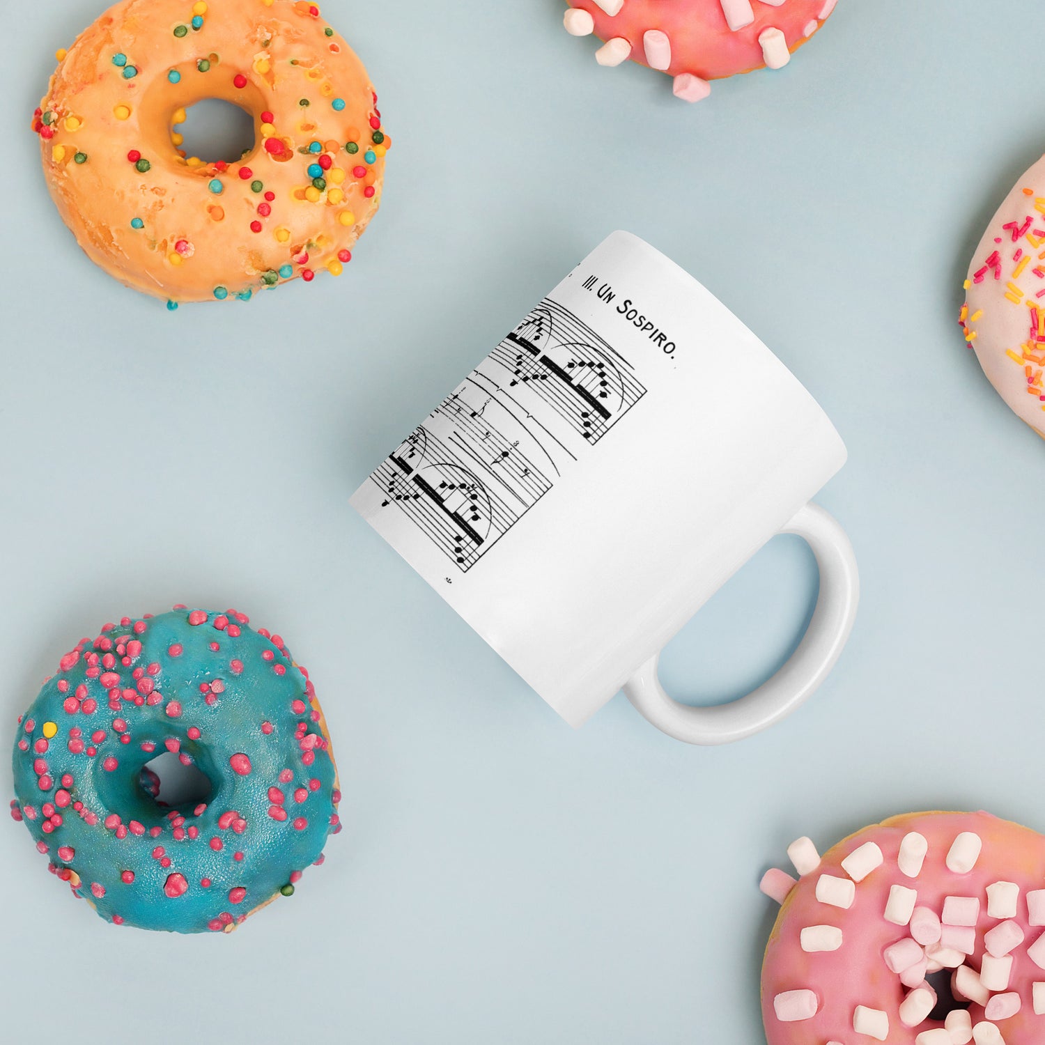 Liszt Concert Etude No. 3 Un Sospiro - White Mug multiple sizes