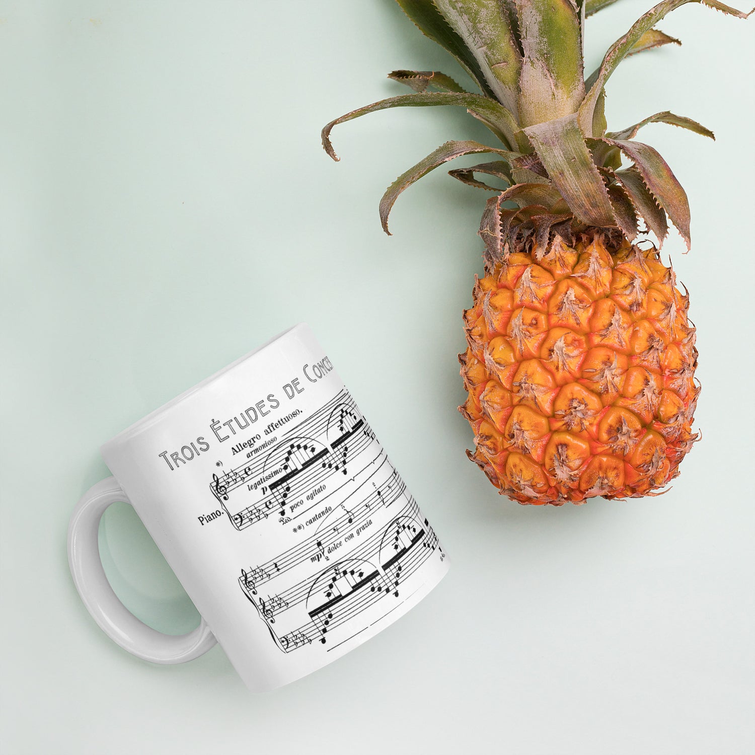 Liszt Concert Etude No. 3 Un Sospiro - White Mug multiple sizes