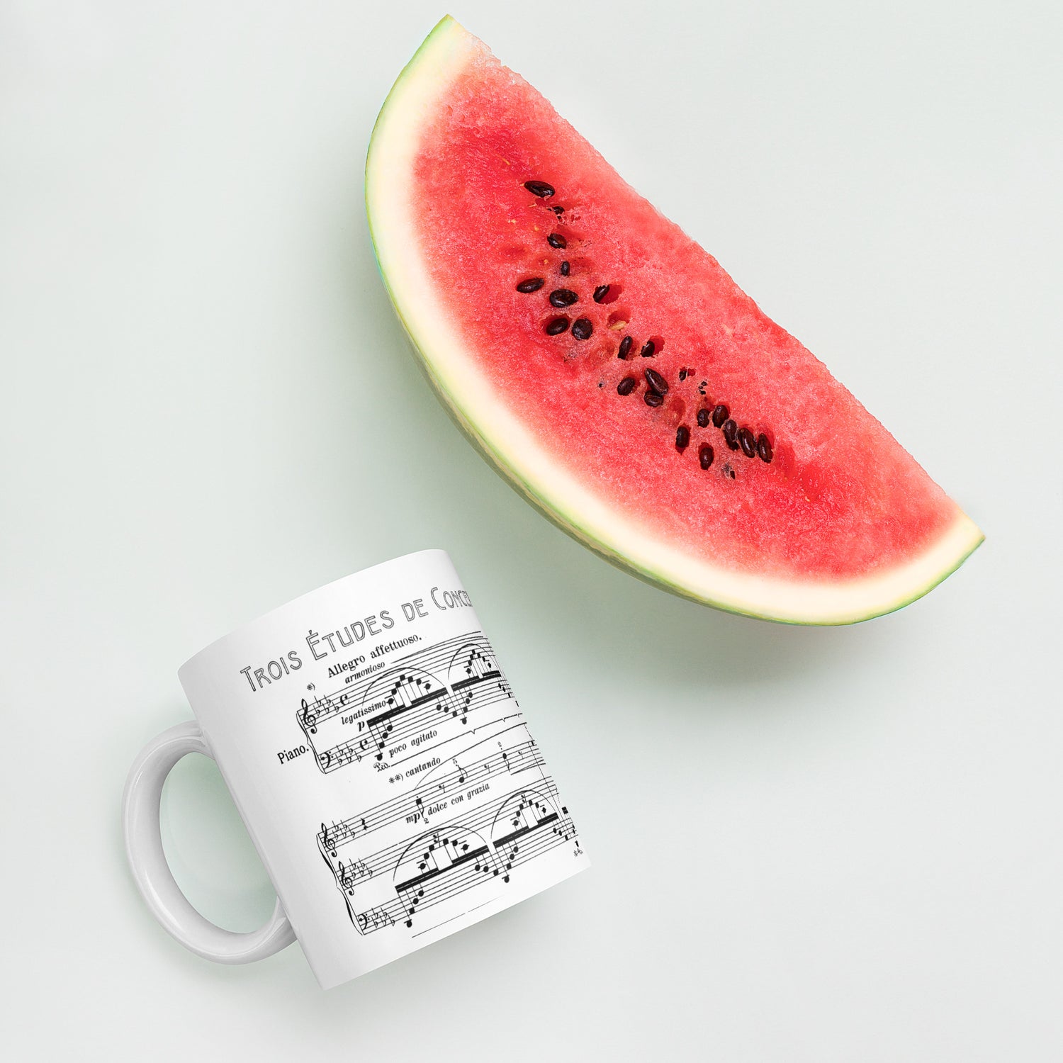 Liszt Concert Etude No. 3 Un Sospiro - White Mug multiple sizes