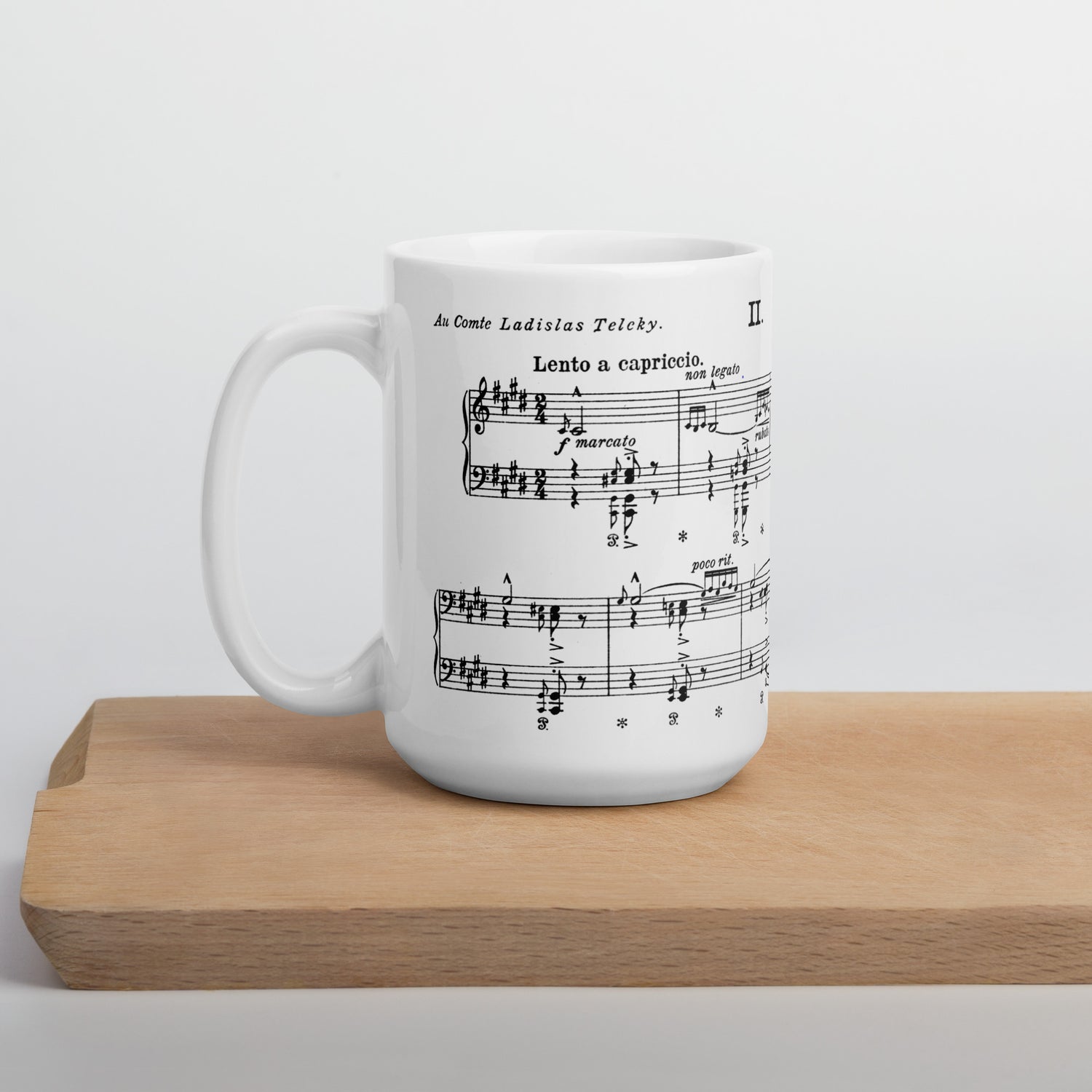 Liszt Hungarian Rhapsody No.2 - White Mug multiple sizes