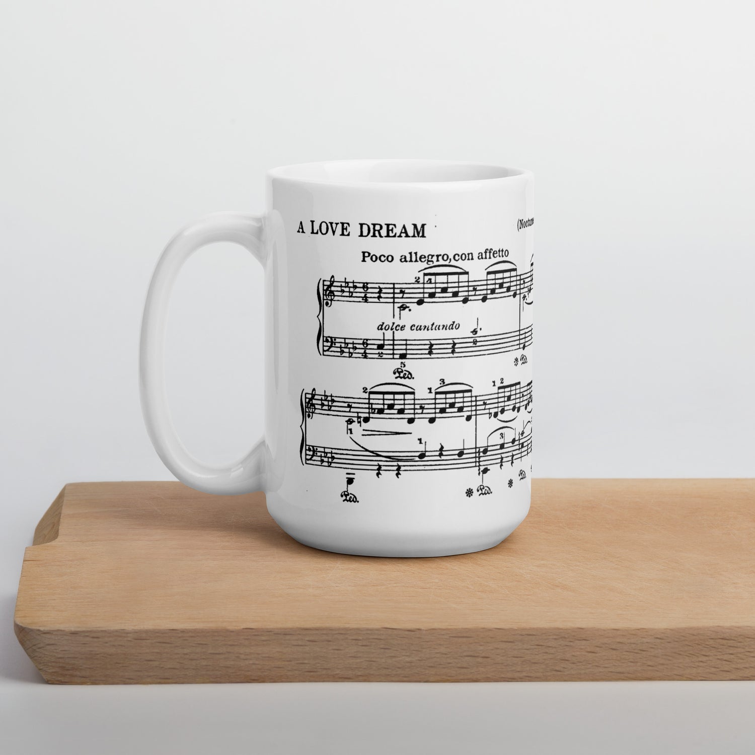 Liszt Liebestraum No. 3 - White Mug multiple sizes