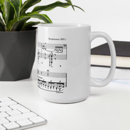 Liszt Hungarian Rhapsody No.2 - White Mug multiple sizes
