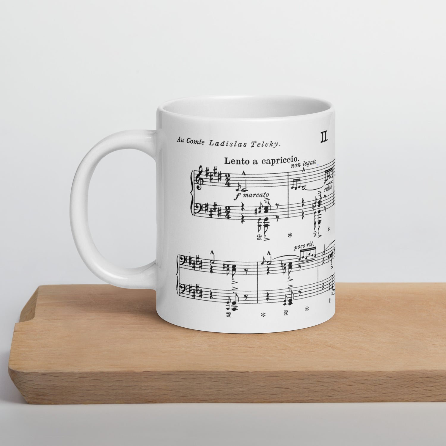 Liszt Hungarian Rhapsody No.2 - White Mug multiple sizes
