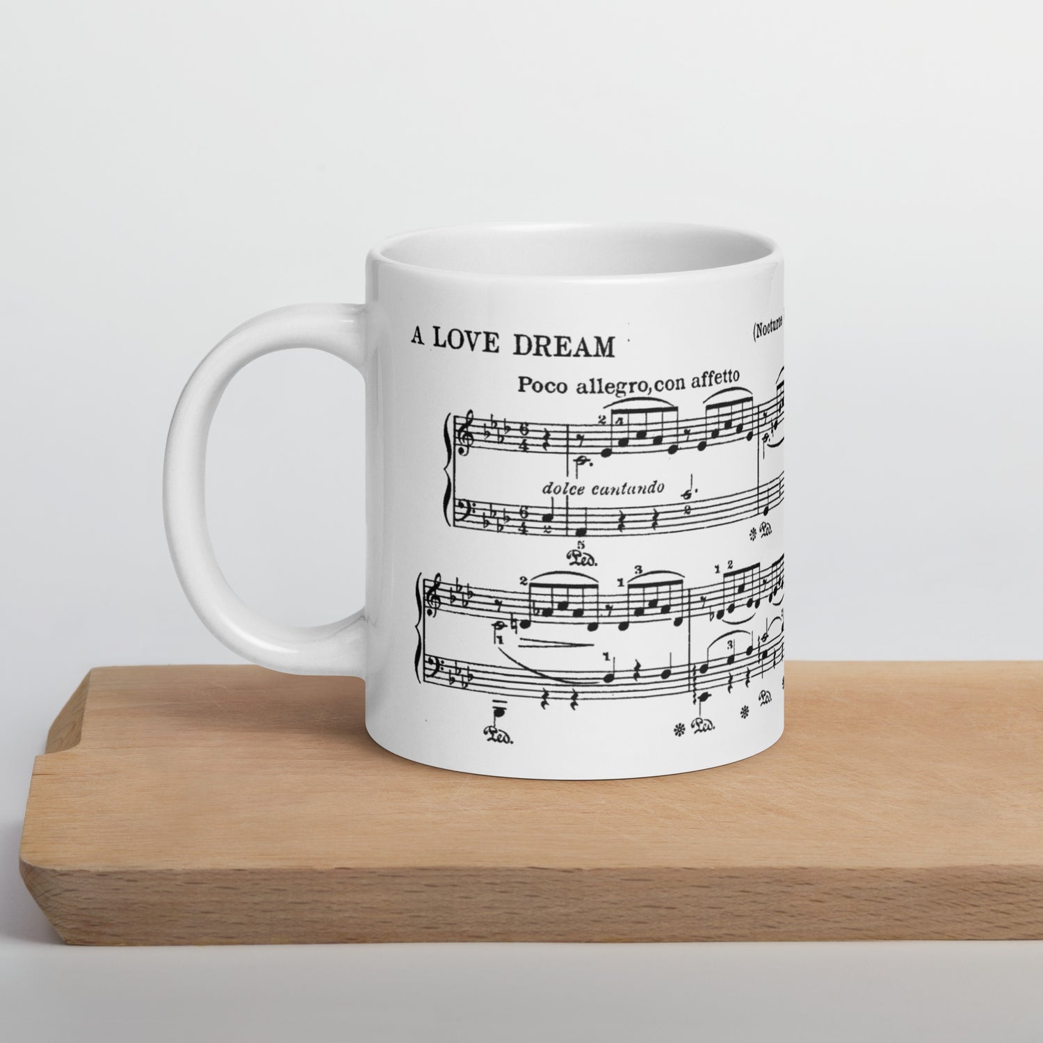 Liszt Liebestraum No. 3 - White Mug multiple sizes
