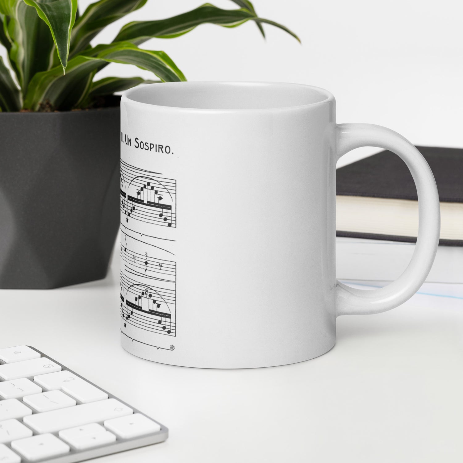 Liszt Concert Etude No. 3 Un Sospiro - White Mug multiple sizes